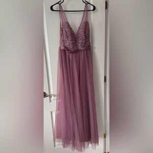 Ever Pretty Lavender Lace Maxi Dress